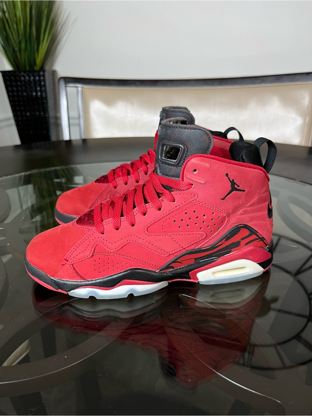 Nike Air Jordan MVP Raging Bull Red Black Size 5.5Y - Picture 2 of 5